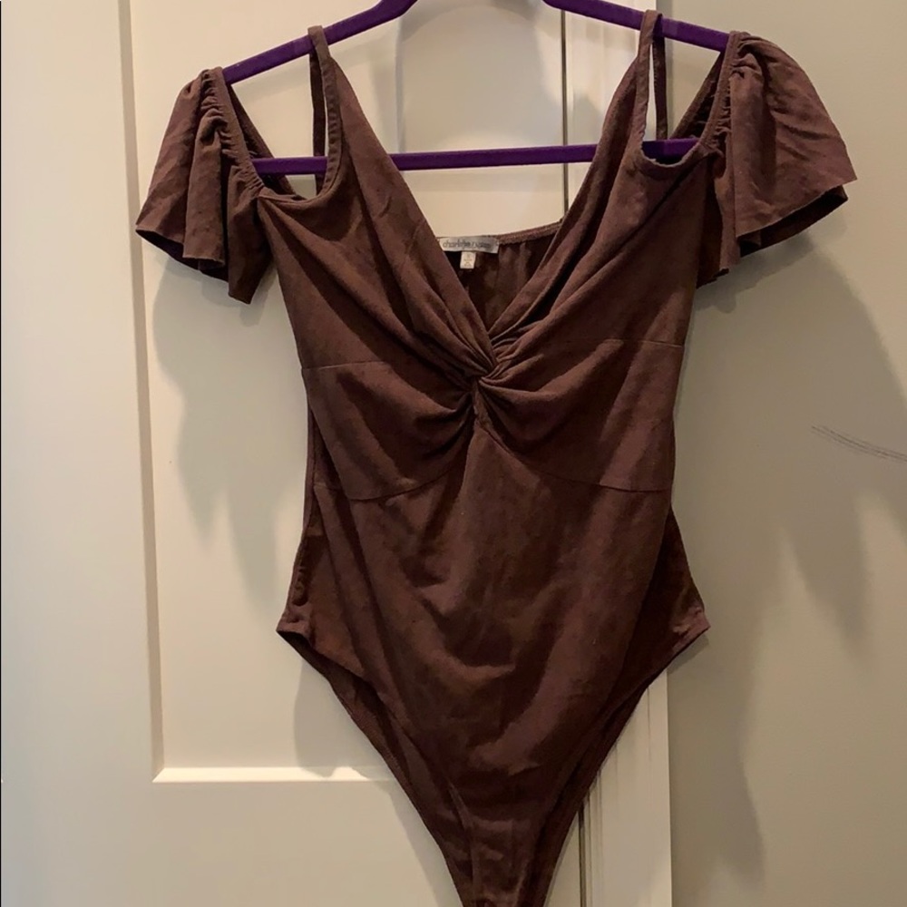 Twist Suede Bodysuit